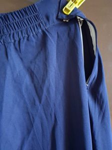 Chic Navy Midi Skirt