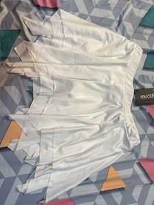 Mini White Layered Skirt
