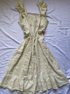 Vintage Yellow Ruffle nightwear
