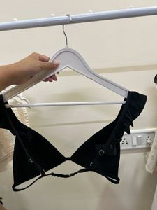 Ruffle Trim Bikini Top