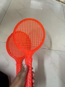 Orange Plastic Badminton Rackets