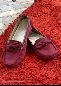 1. WOMEN RED LOAFERS @ 399