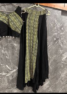 navaratri designer Black Lehenga Choli Set