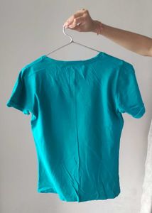 Teal Moon Print T-Shirt