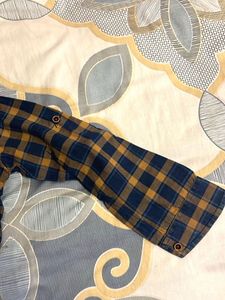 Blue &amp; Yellow Plaid Shirt