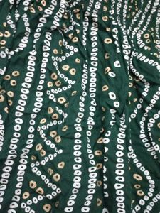 Green Bandhani Print Kurta