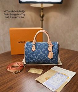 LV PREMIUM QUALITY DENIM SPEEDY HANDBAG WD BOX