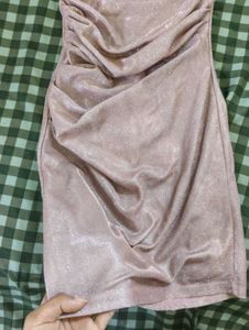 SALE❗Sparkly / shimmery Ruched Mini Dress