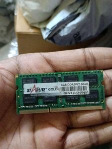 Starlite Gold 4GB DDR3 RAM Stick laptop