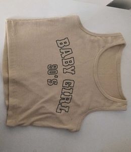 Cute Baby Girl 90's Crop Top