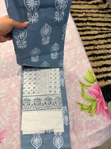 Bagru Print Cotton Kurta Set