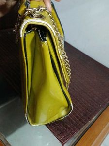 Olive Green Chain Crossbody Bag