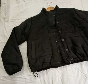 Stylish Black Quilted Jacket