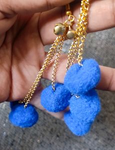Pom  Long Earrin