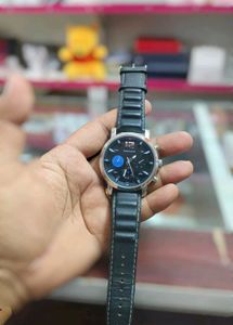 Fastrack watch Stylish Black Leather Strap Watc