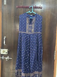 Elegant Blue Printed Kurta