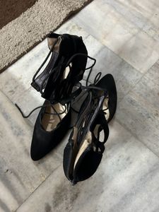 Black Heels With Laces