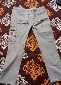 Grey Cargo Pants