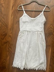 White Lace Mini Dress