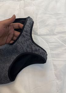 Comfortable Grey and black Sports Bra