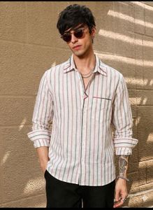 Men's Striped Linen Shirt