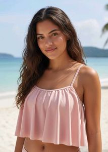 👙 Flirty Ruffle Flounce Swim Top 👙