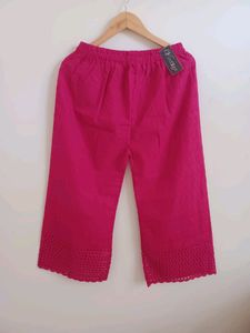 Lakhnawi Chikankari Cotton Plazzo