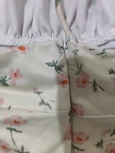 white floral dress