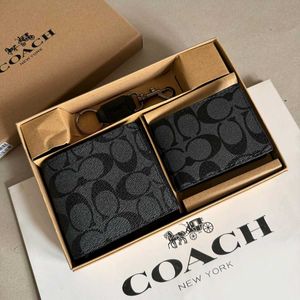 Coach Boxed 3-in-1 Wallet Gift Set in signature wi