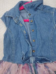 Denim &amp; Floral Dress