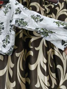 Boho Block Print Tiered cord set long skirt with b