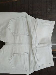 High Waisted Light Grey Jeans
