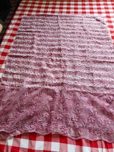 Embroidered Lace Scarf