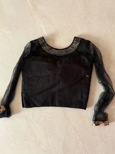 Black Skirt Top with Dupatta
