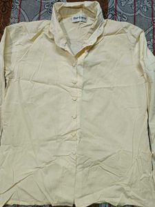 Elegant Cream Button-Up Blouse