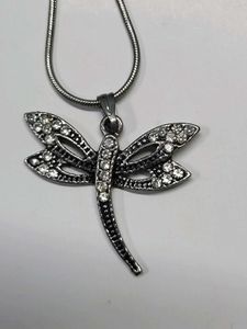 Accessorize Dragonfly Gem Necklace