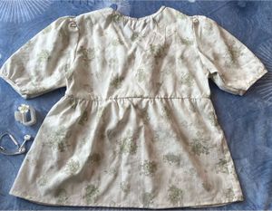 Floral Print Button-Down Top