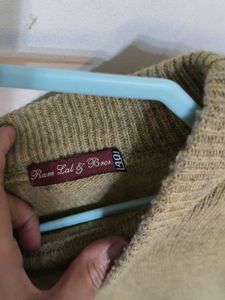 Men's Oversized Olive Green Sweater