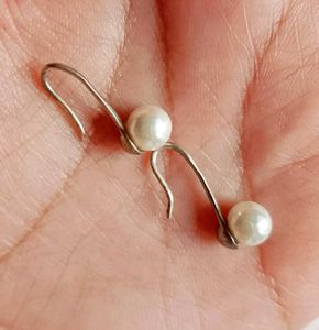 925 sterling silver Pearl Drop Earrings