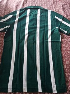 US Polo Association Green Striped Shirt - Size