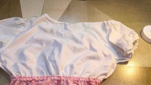 Pink Floral y2k  Babydoll Dress / to