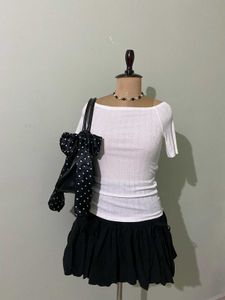 White Off-Shoulder Top
