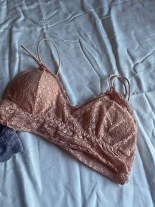 Lace Bralette Set size small medium