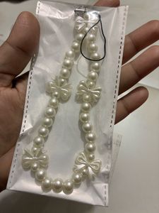 Pearl Beaded Phone Charm
