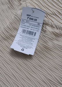 XS size elegant Strapless White Maxi Dress