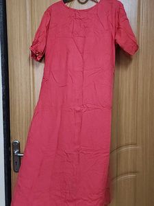 A Line Kurta Without Side Cuts