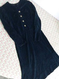 Luxury Velvet Korean Style Dress