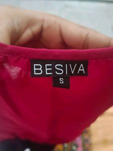 BESIVA Hot Pink &amp;Black 🖤 Contrast Dress
