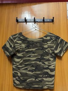 Camouflage Cropped T-Shirt