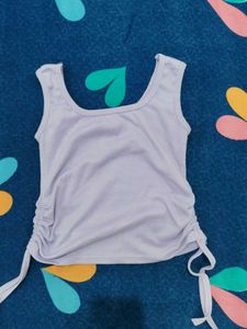 Lilac Ruched Tank Top